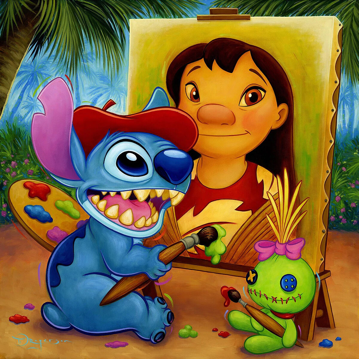 ディズニーファインアート スティッチ　ティムロジャーソン Lilo & Stitch Walt Disney Fine Art Tim Rogerson Signed Ltd