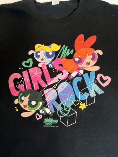 Damen/Junioren PowerPuff Mädchen T-Shirt "Girl's Rock" - Bild 2 von 3