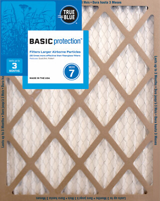 True Blue 220251 20x25 x 1 In. Pleated Air Filter, MERV 7, 90 Days - Quantity 12 - Picture 2 of 2