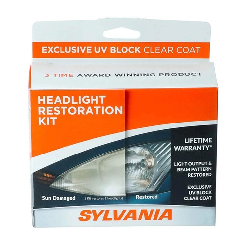 SYLVANIA Headlight Restoration Kit 3 Easy Step to Restore Sun Damaged Headlights - Picture 2 of 7