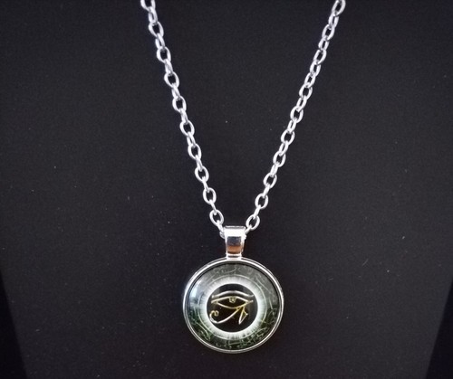 EYE OF HORUS EGYPTIAN VINTAGE PENDANT NECKLACE - Picture 8 of 14