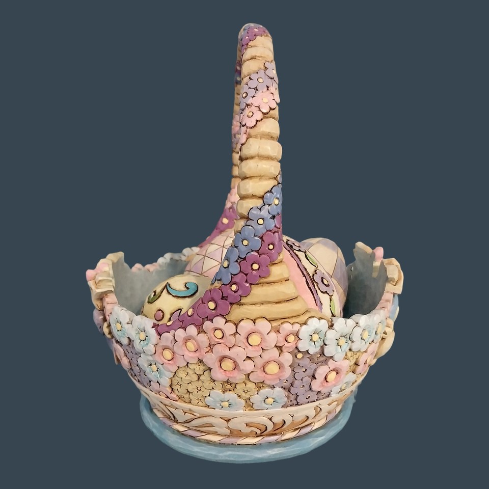 Jim Shore Honey Bunny Easter Basket with 4 Eggs 2010 4023994 eBay