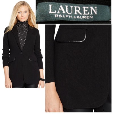 ralph lauren knit sweater blazer