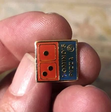 Vintage Domino’s Pizza  Enamel Tie Tack Lapel Pin