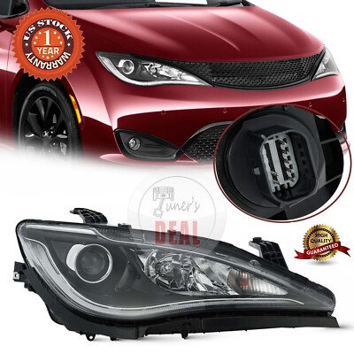 For 2017-2020 Chrysler Pacifica Halogen Headlight W/ LED Passenger RH 68370844AB