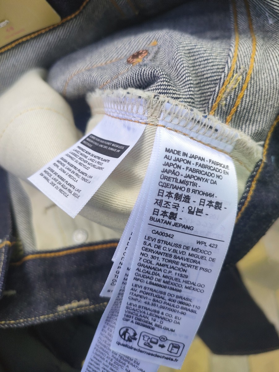 New Levi's Vintage Clothing 501Z XX 1954 Selvedge 33x32 31x32 Made