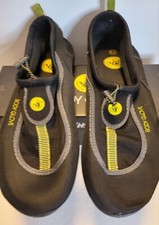 Body Glove Mens Water Shoes Size 11 Black Yellow Riptide III Aquasock