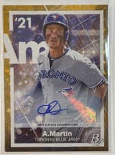 Austin Martin 2021 Bowman Platinum Precious Elements Gold Rookie Auto #d 49/50