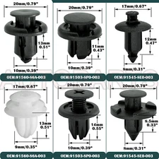 180X For HONDA CIVIC ACCORD Trim Panel Clips Bumper Fender Fastener Push Rivets