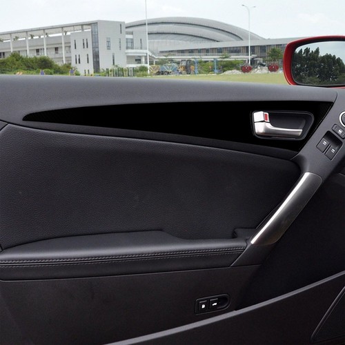 Glossy Piano Black Interior Door Panel Cover For Hyundai Genesis Coupe 2013-2016 - Picture 3 of 8