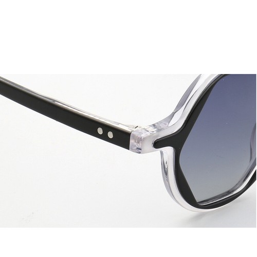 Runde Sonnenbrille polarisiert Herren Sonnenbrille klar UV400 Fahren Vintage Damen - Bild 4 von 34