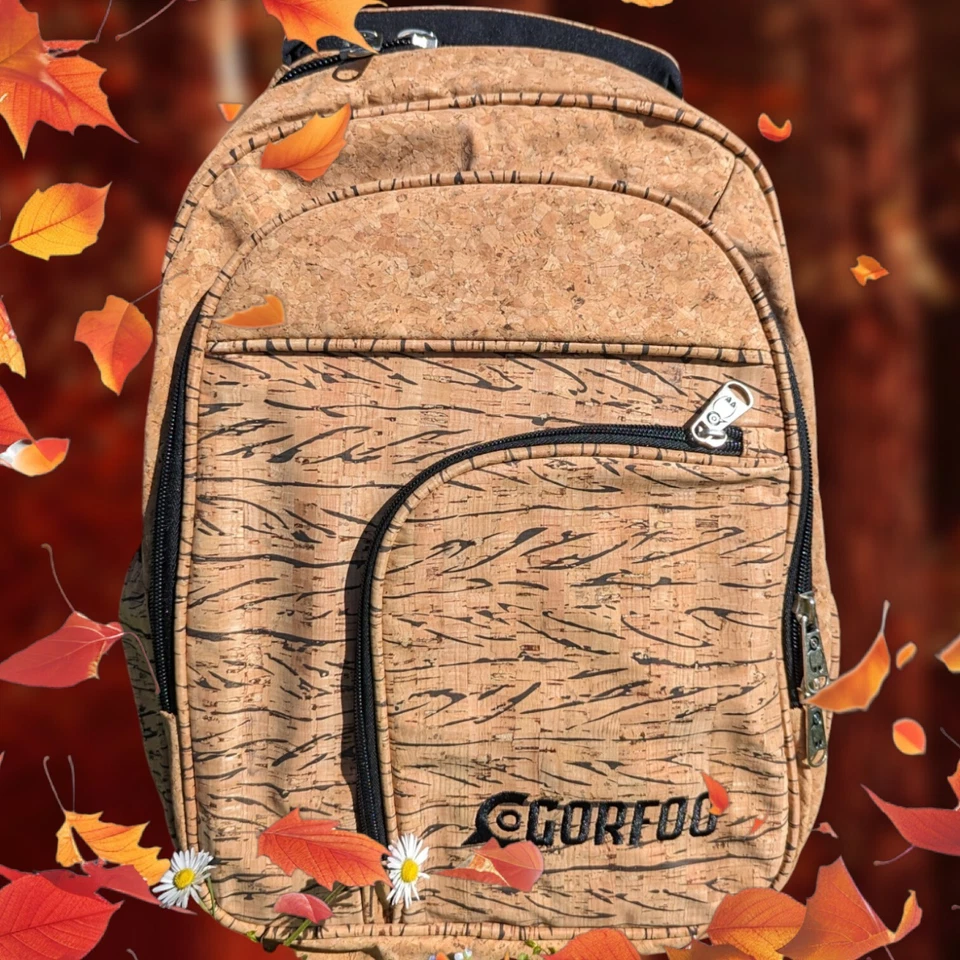  Mochila Hombre - Sostenible, Funcional y Confort Diario, Mochila Corcho  Foto 2 de 4