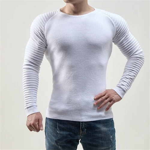 Men's slim-fit sweater casual knit pullover - Picture 8 of 14