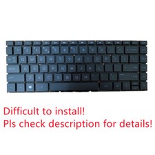 Original US Black Non-Backlit Keyboard for HP 14-cf0012dx