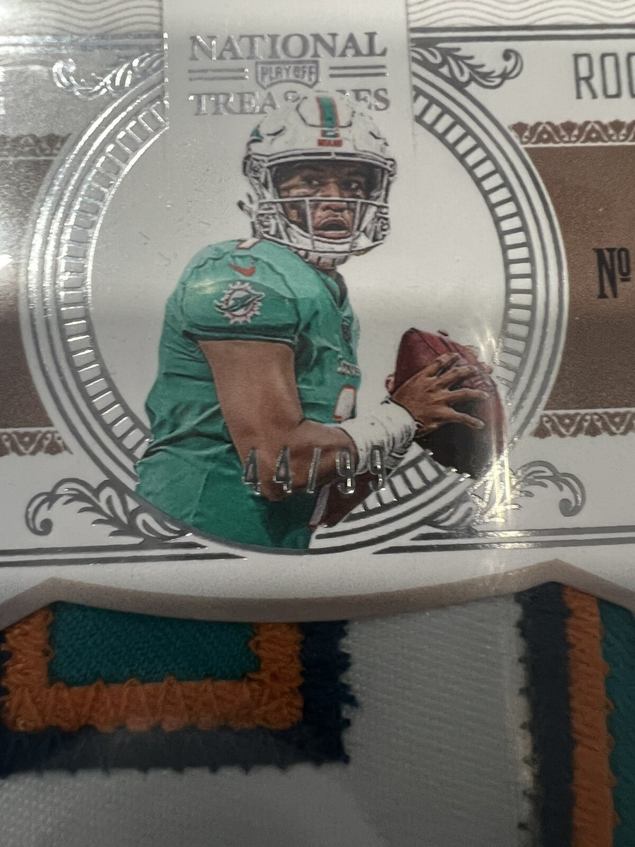 tua tagovailoa 2020 national treasures crossover rookie