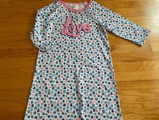 NWT Gymboree Valentine  LOVE  HEARTS Pastels Gymmies NIGHTGOWN Pjs Size XS 3-4