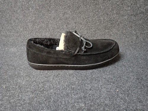 NEW Vionic Adler Suede Moccasin Slippers Black Men's Size 9.5 (SS38) - Picture 5 of 6