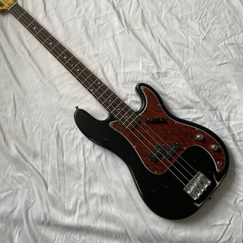 Custom 4-strings 1962 Relic Precision Bass Guitar Aged Black Rosewood Fretboard