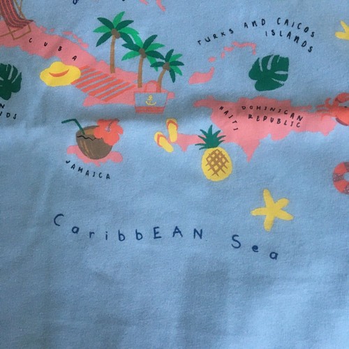 Camiseta de Coleccionista de J Crew Islas del Caribe Cuba Vacaciones Nueva con Etiquetas Talla XL - Imagen 5 de 5