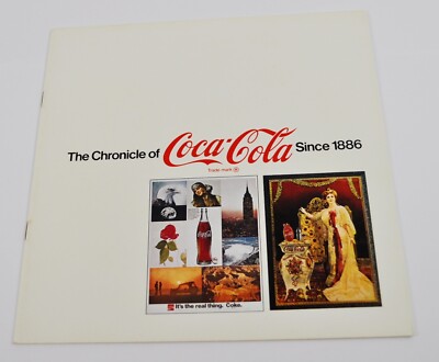 Vintage Coca-Cola Coke USA Chronik 1886 bis 1973 Heft Broschüre weiß