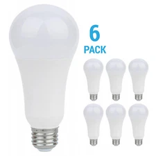 6 Pack Satco S11329 LED 120-277V 20W =125W A21 Medium E26 Base 2700K Warm White