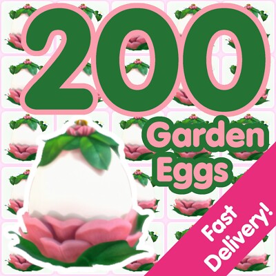 200 Garden Eggs   US Seller   Adopt From Me Today!