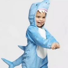 Baby Shark Infant Jumpsuit Halloween Costume Plush Blue 6-12 Months One Piece