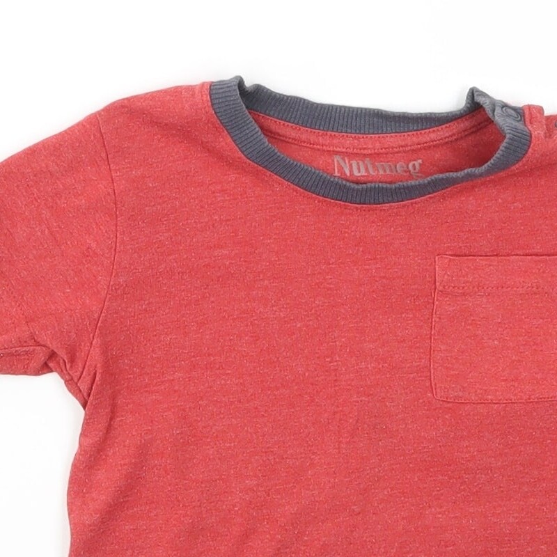 Nutmeg Boys Red Cotton blend T-Shirt Size 2-3 Years image 8