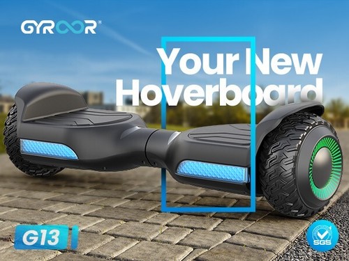 Giroscopio Hoverboard Scooter Autoequilibrado con Altavoz Bluetooth y Luces LED-Negro - Imagen 17 de 22