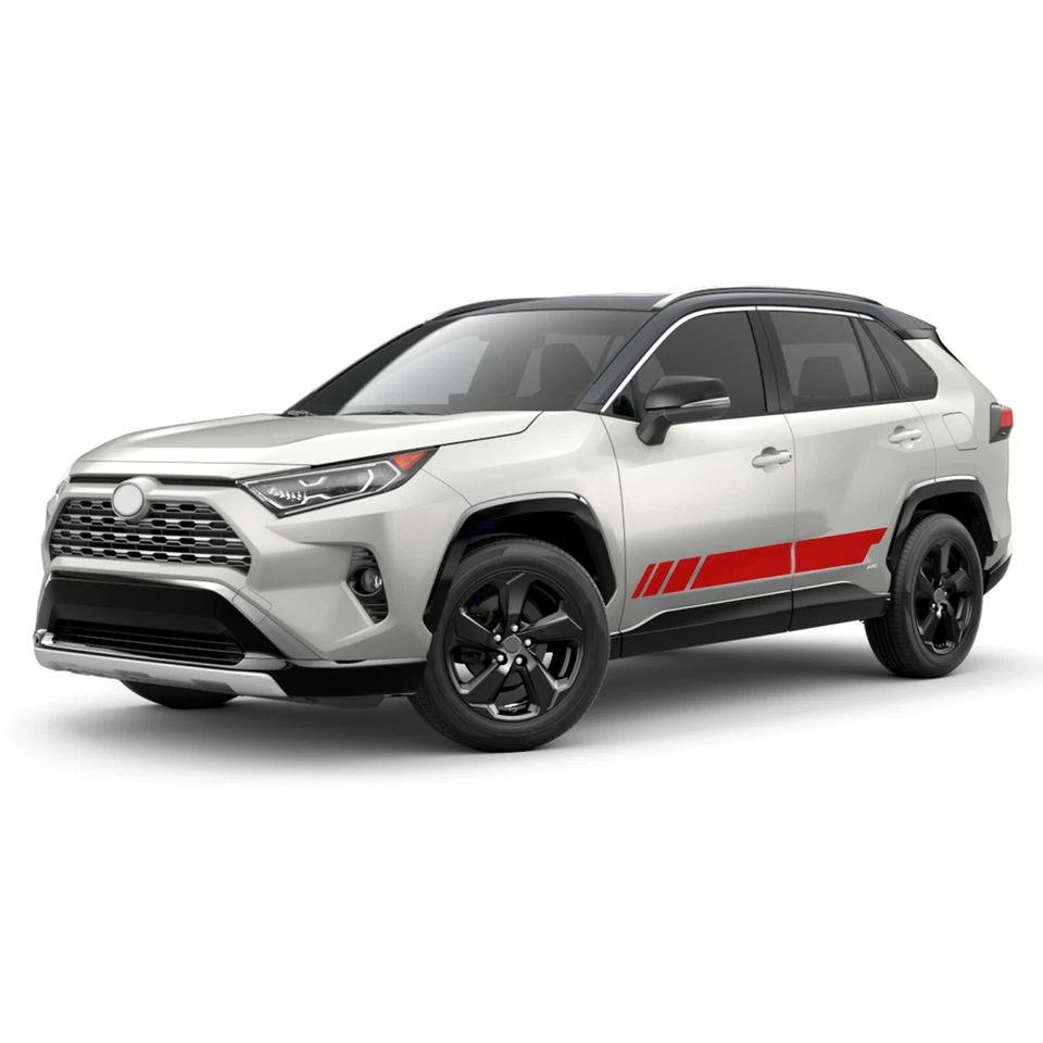 Calcomanía para Toyota RAV4 Moderna Raya Lateral Diseño Deportivo Gráficos Vinilo Adhesivo Labio Foto 4 de 4