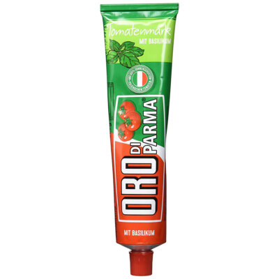 Oro di Parma Tomatenmark mit Basilikum zweifach konzentriert 200g