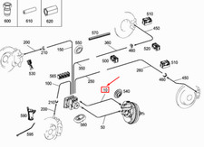 MERCEDES-BENZ GLC X253 Bremsleitung A2534200826 NEU ORIGINAL