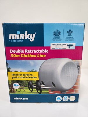 Minky VT21200105 30m Double Retractable Reel Washing Line