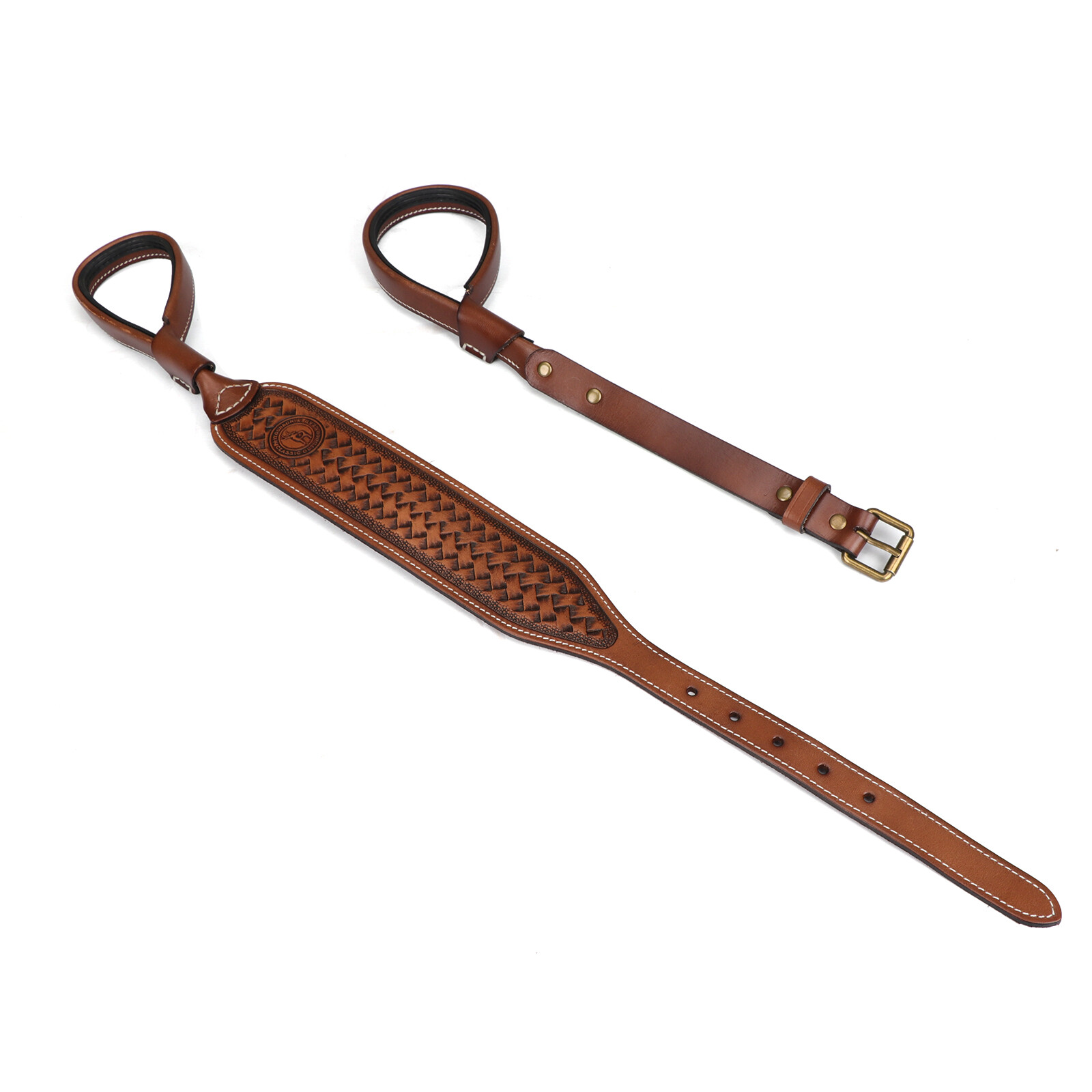 TOURBON Leather NO-Drill Gun Sling Hunting Rifle Shotgun Strap US-Special Offer