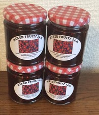 4 Jars of Homemade Mixed Fruit Jam - 8 oz