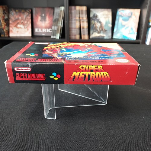 Super Metroid SNES Super Nintendo Boite Cartouche Pal FAH Official + Crystal Box - Imagen 8 de 19