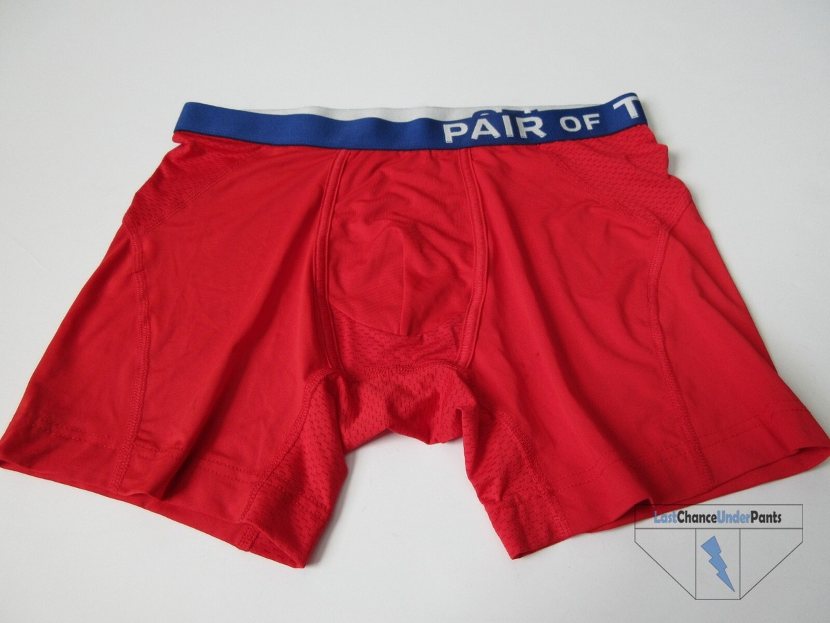 Pair of Thieves Super Cool Boxer Brief Red Blue White Letters