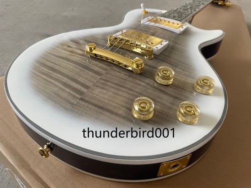 Limited Run Crimson Ice Gray Figured L P Chitarra elettrica 3 pezzi fiamma - Foto 7 di 12