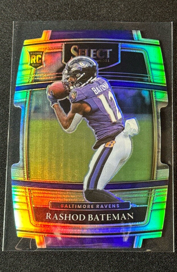 2021 Select Rashod Bateman #55 RC Concourse Silver Prizm Die Cut Ravens