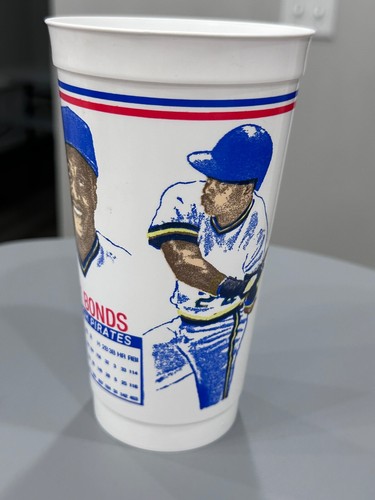Rare 1992 Barry Bonds Coca Cola Cup MLB Pittsburgh Pirates FROZEN COKE - Picture 2 of 11