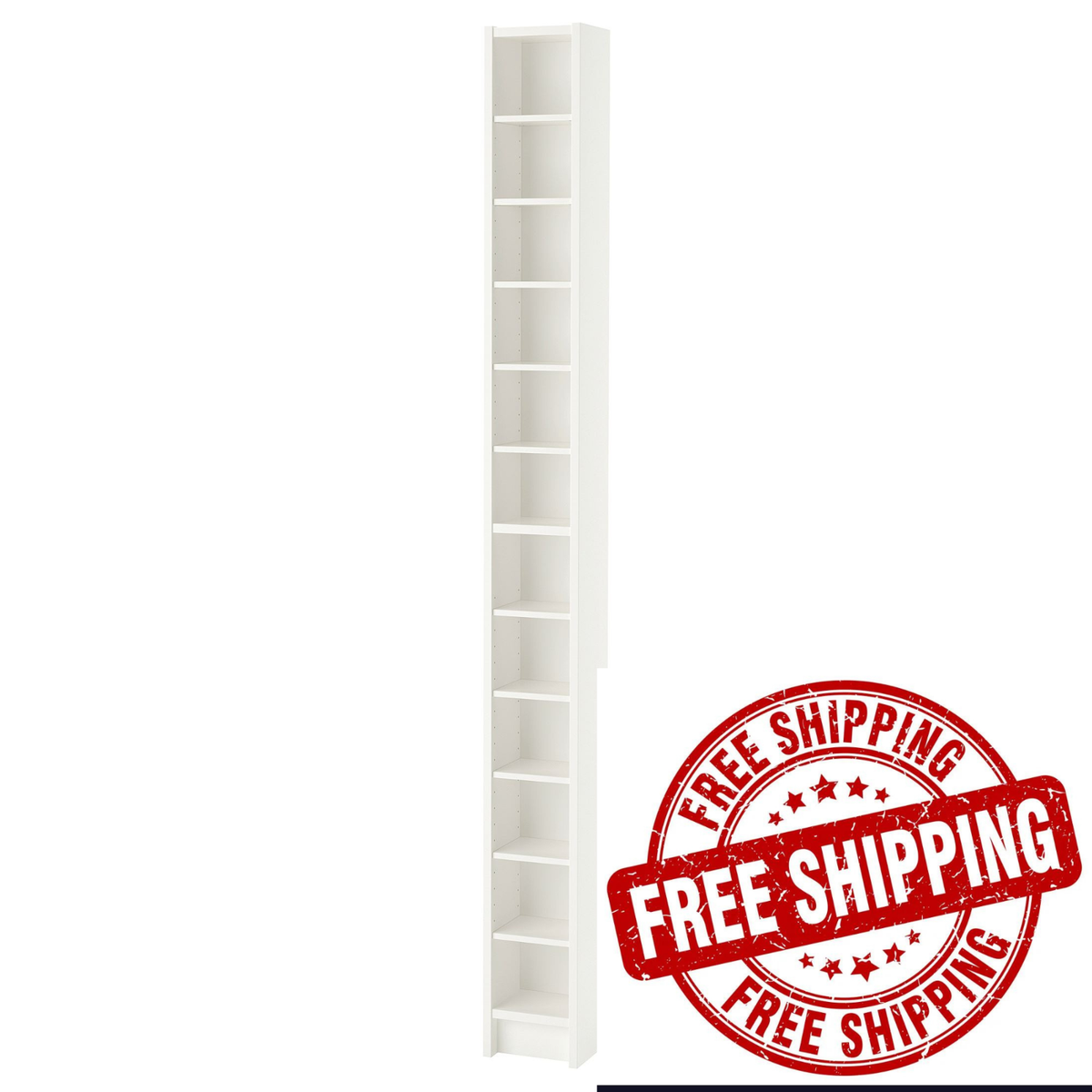 Ikea Gnedby Furniture Bookcase, Shelf Unit, Cd & Video Racks  