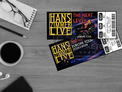 Hans Zimmer Live Mock Ticket The Next Level Tour | Personalized