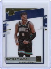 2020-21 Clearly Donruss Xavier Tillman Gold Rated Rookie Memphis Grizzlies