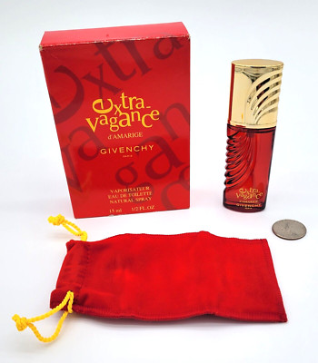 VINTAGE Extravagance d'Amarige by Givenchy 15mL EDT Spray NEW Travel Pouch RARE