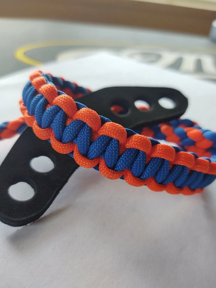 Correa de muñeca con arco naranja neón y azul real envío gratuito Foto 3 de 3