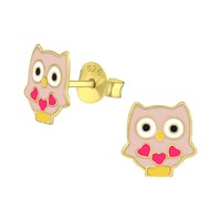 Eule Kinder Ohrringe 925 Silber FüR MäDchen Ohrstecker Schmuck Geschenk