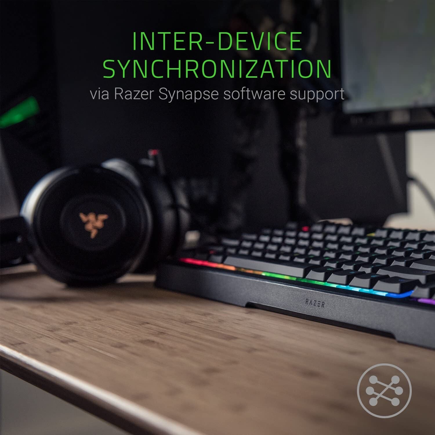Razer Ornata Chroma Gaming Keyboard: Hybrid Mechanical Key Switches, Customizabl