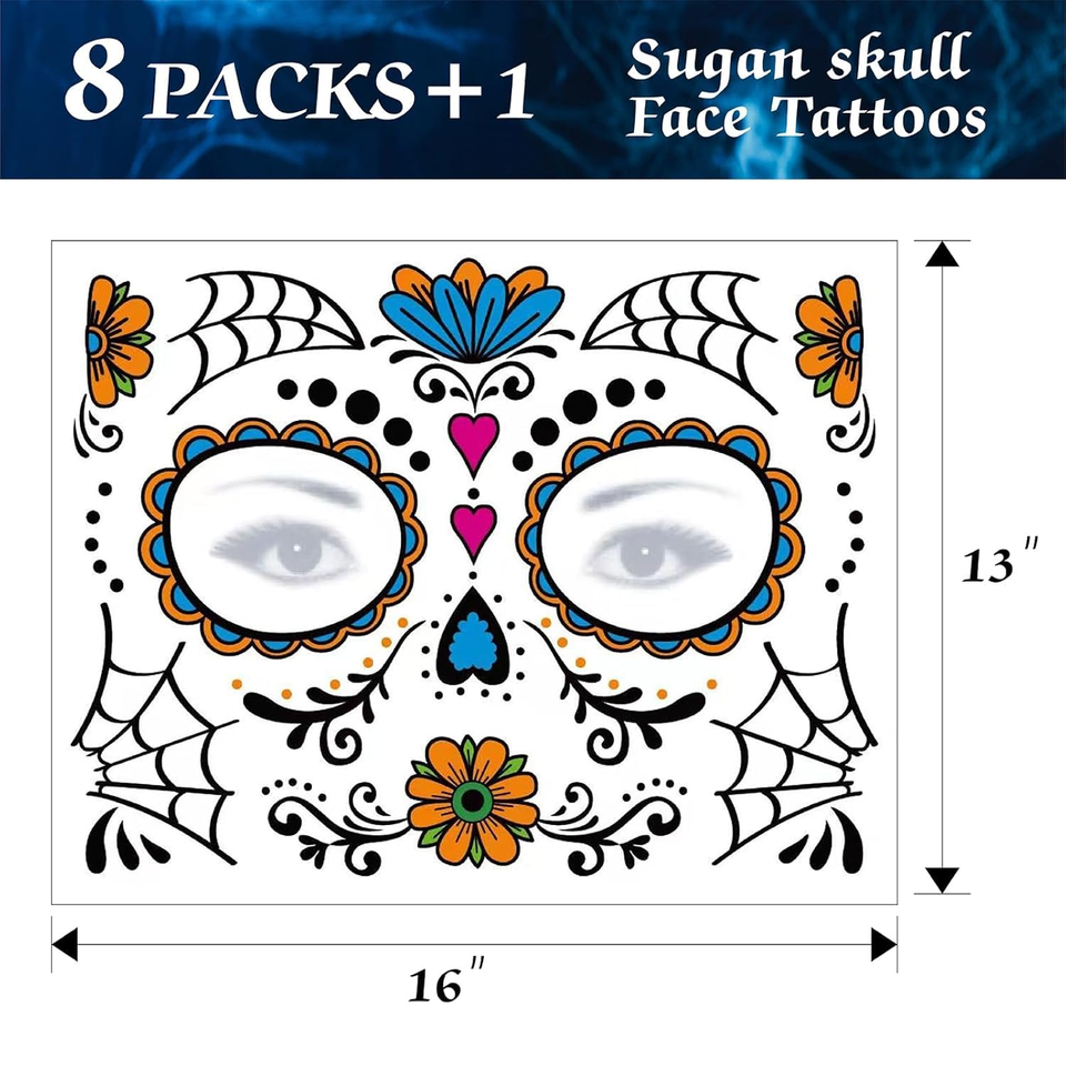 Halloween Tattoo Gesicht Halloween Schminke Erwachsene kinder Set