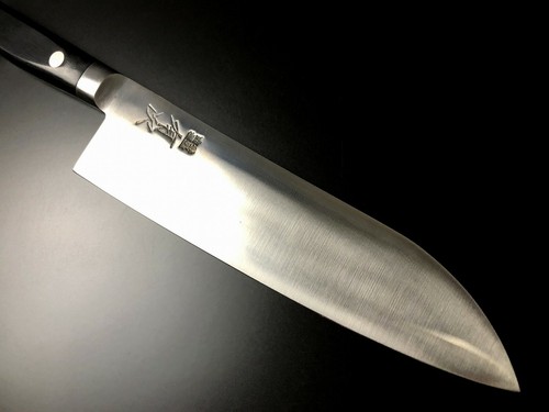 Cuchillo de chef japonés ARITSUGU aleación Santoku acero al carbono 180 mm 7,08" cocina N - Imagen 4 de 12