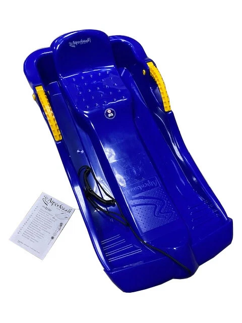 AlpenGaudi Spider Blau Bobschlitten Bob Schlitten Rodel Schneegleiter Bremshebel